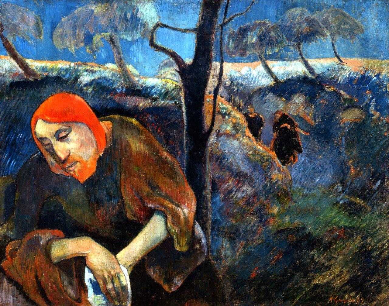 Kristus v Olivovém háji - Paul Gauguin