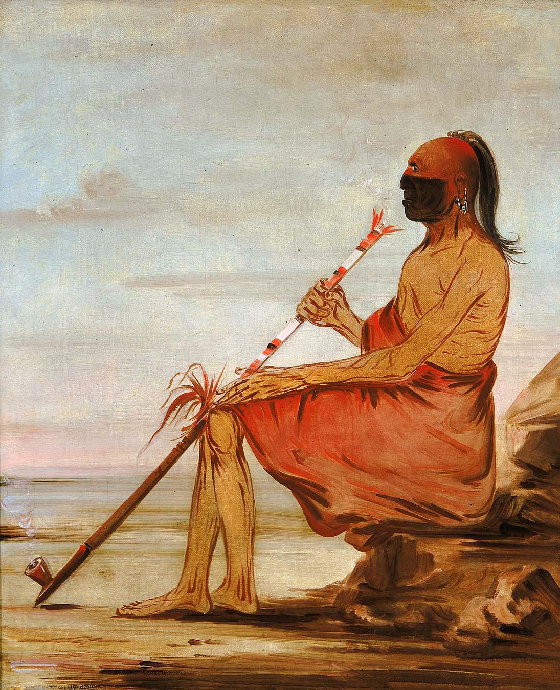 Coo-coo-coo, le hibou, un vieux chef - George Catlin