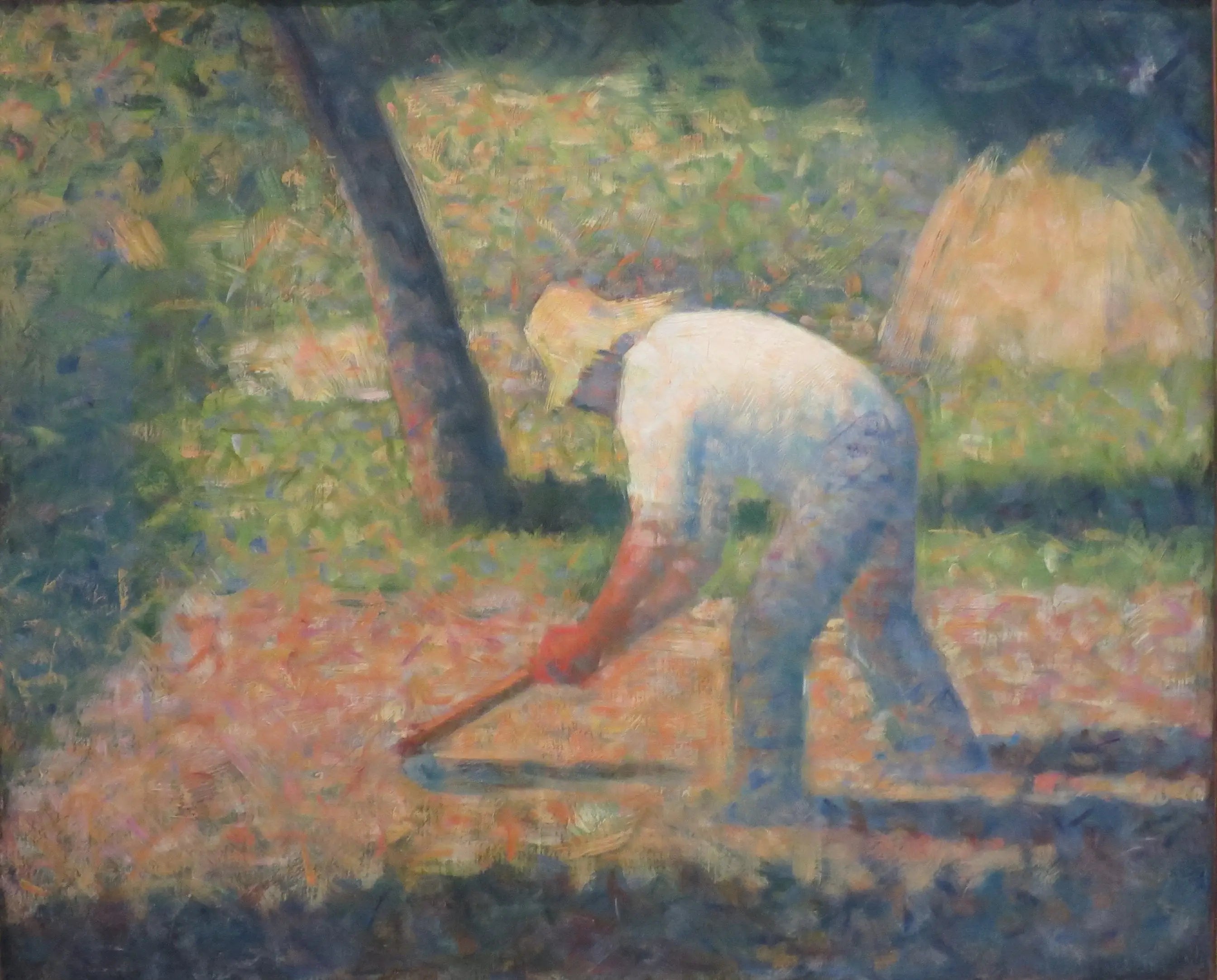 Reproduction du tableau « Paysan à la maison - Georges Seurat » par Alpha Reproduction en peinture à l’huile