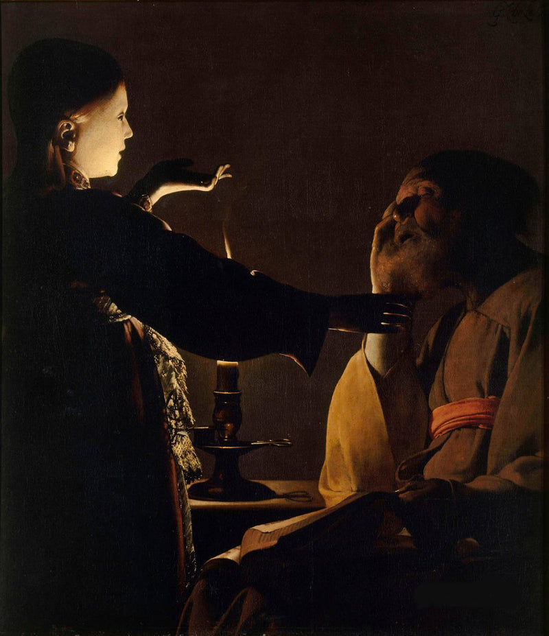 Zjevení anděla Josefovi - Georges de La Tour