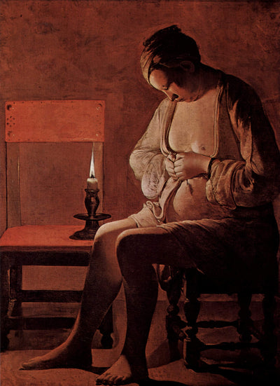 La Femme à la puce - Georges de La Tour - Alpha Reproduction