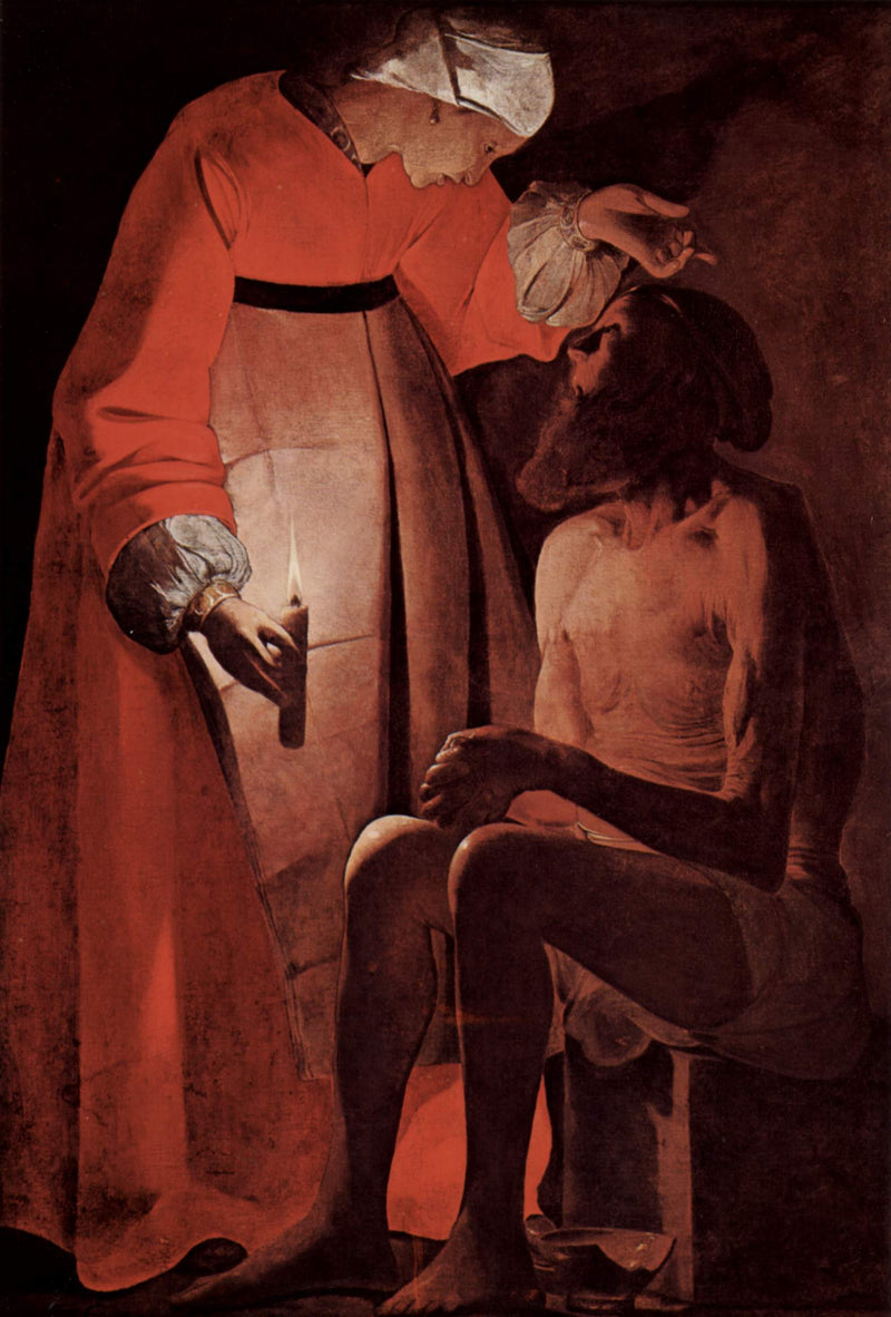 Práce vyražená jeho ženou - Georges de La Tour