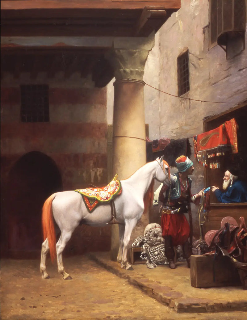 Bazaar sedla, Káhira - Jean-Léon Gérôme