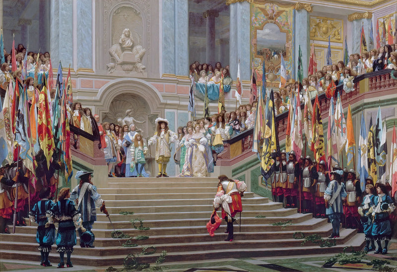 Přijetí Velkého Condého ve Versailles - Jean-Léon Gérôme