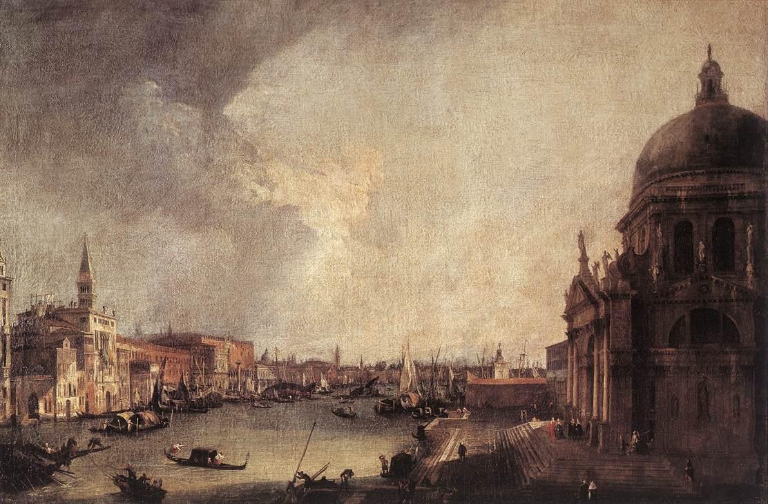 Entrée du Grand Canal, vers l'Est - Canaletto