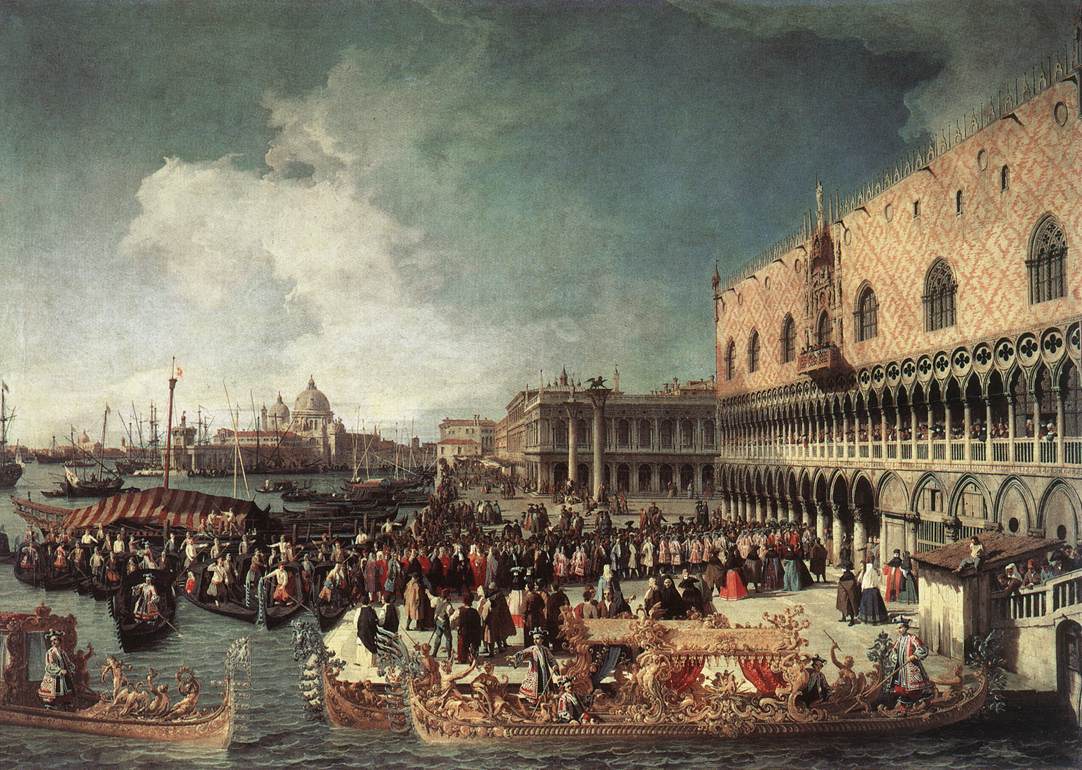Réception de l'ambassadeur au palais du Doge - Canaletto
