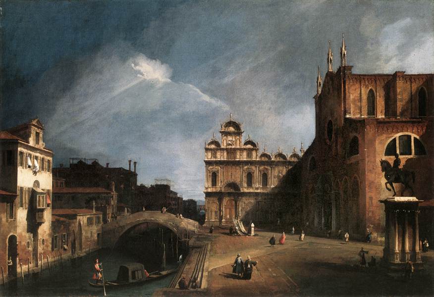 Santi Giovanni et Paolo et la Scuola di San Marco - Canaletto