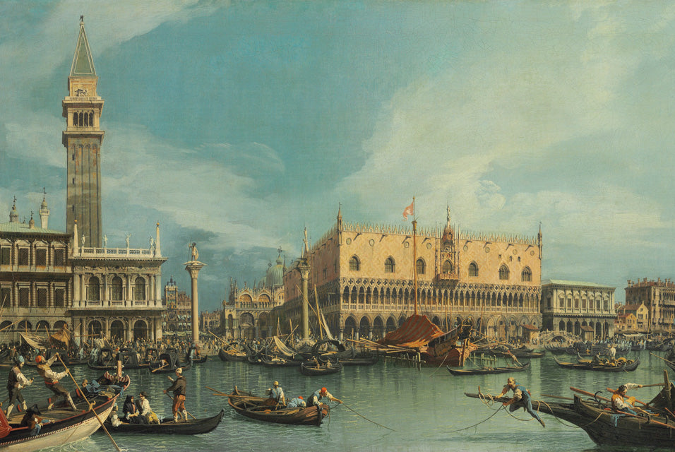 Le Molo, Venise, depuis le Bacino di San Marco - Canaletto