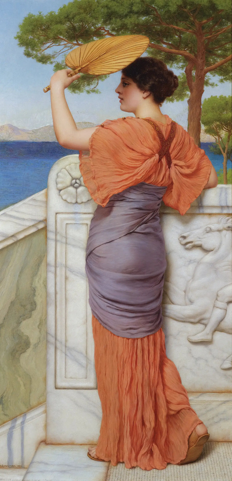 Na balkoně - John William Godward