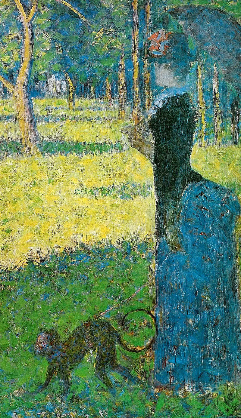 Žena se opicí - Georges Seurat