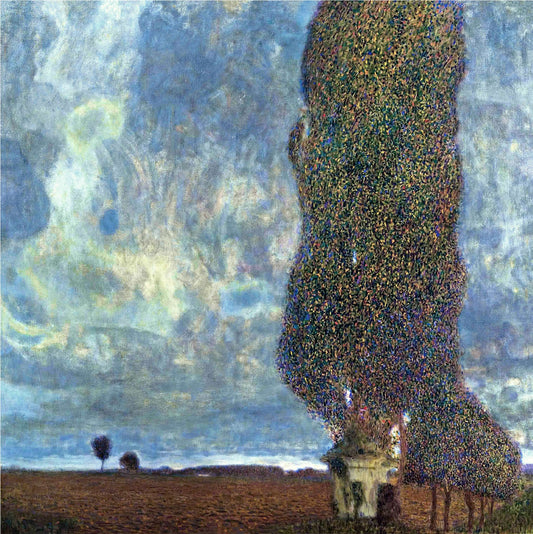 🌳 Velké topoly II (Blížící se bouřka) – Gustav Klimt (kolem roku 1903)