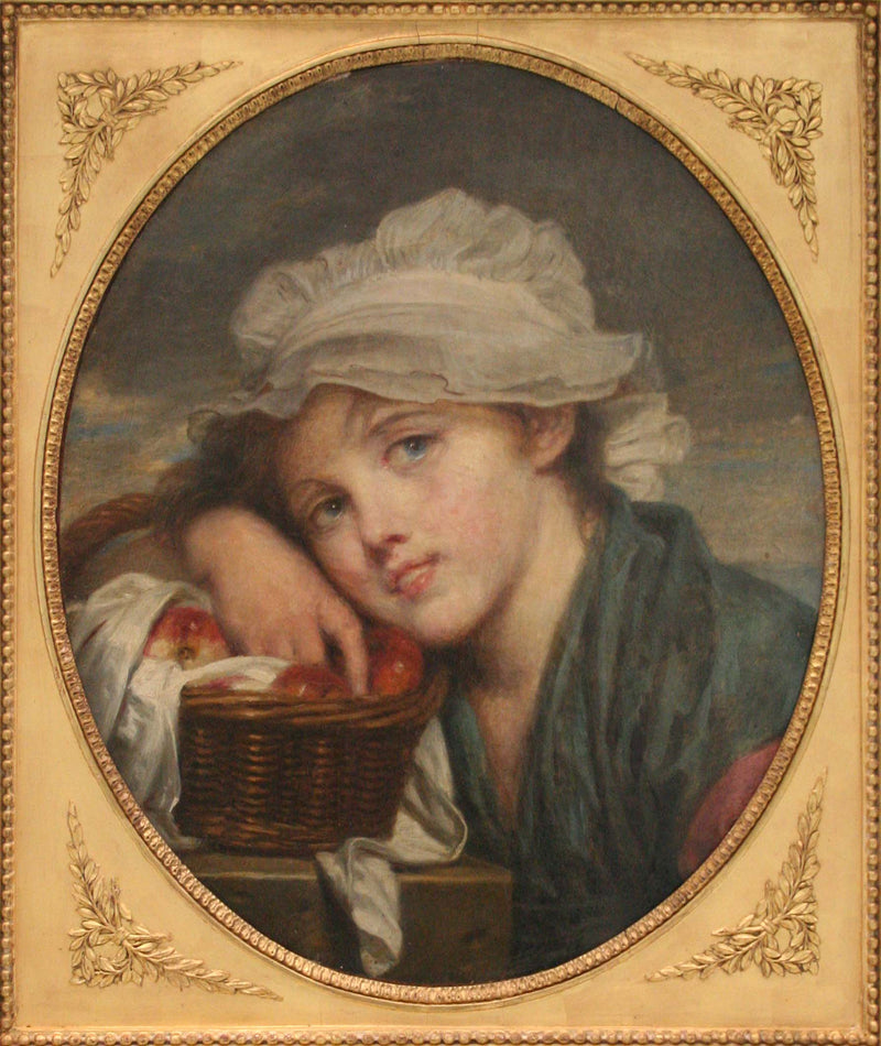 Mladá dívka s košíkem - Jean-Baptiste Greuze