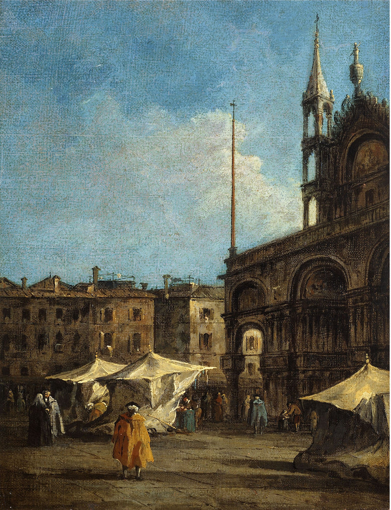 Pohled na náměstí svatého Marka v Benátkách - Francesco Guardi