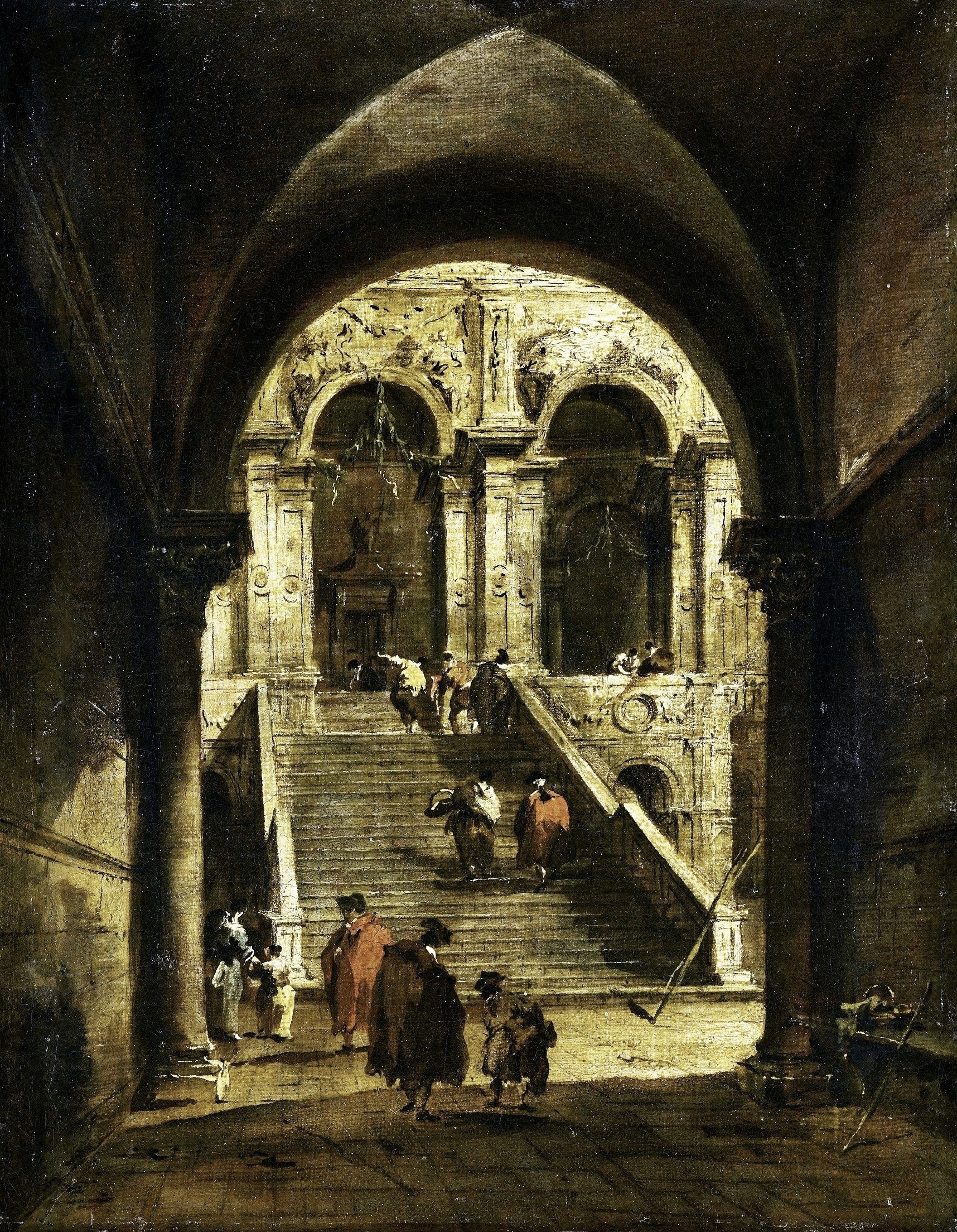 Escalier du palais - Francesco Guardi