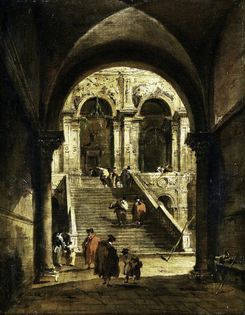Schodiště paláce - Francesco Guardi
