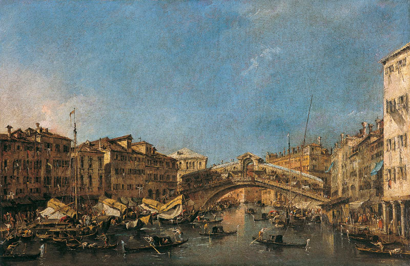 Most Rialto v Benátkách - Francesco Guardi