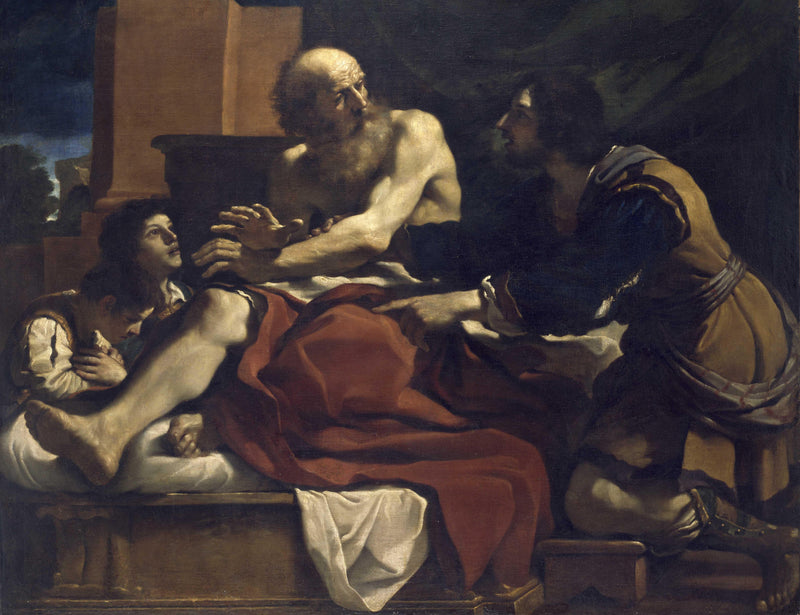 Jacob žehná synům Josefa - Guercino