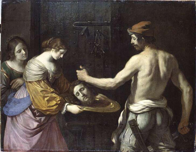 Salomé přijímající hlavu svatého Jana Křtitele - Guercino