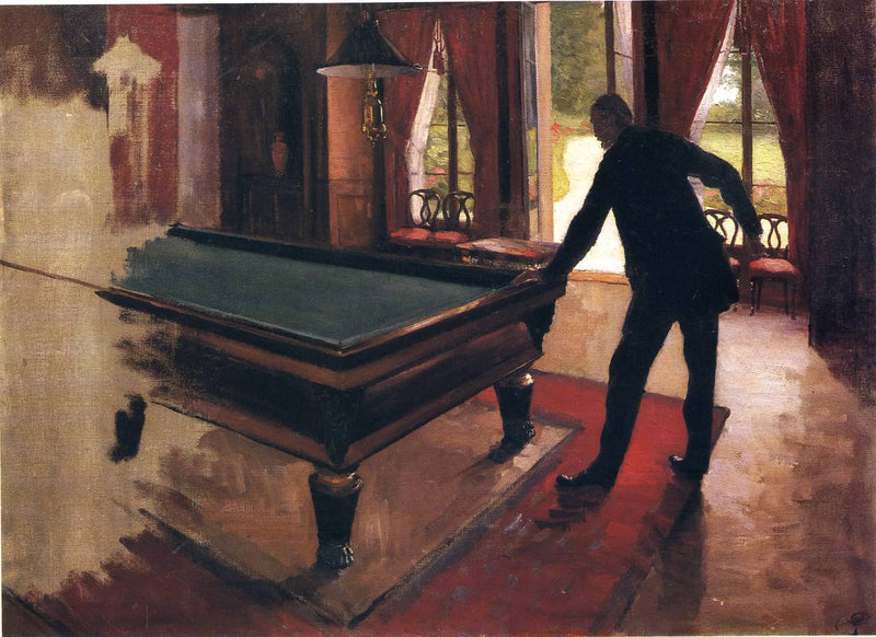 Kulečník - Gustave Caillebotte