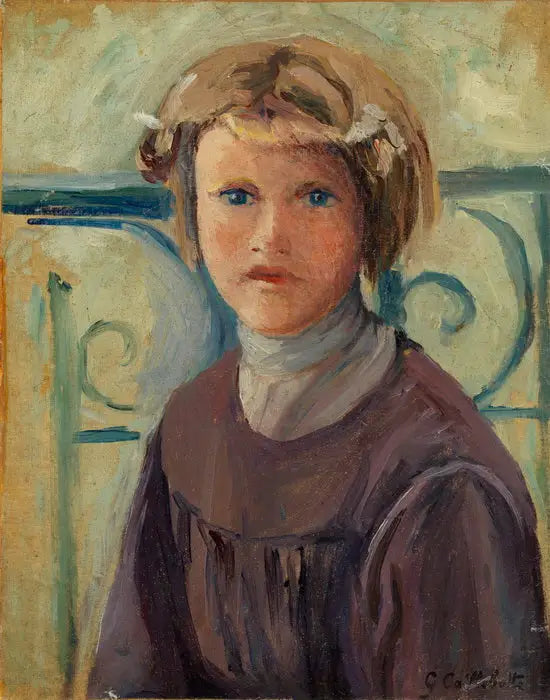 Dívka na balkóně - Gustave Caillebotte