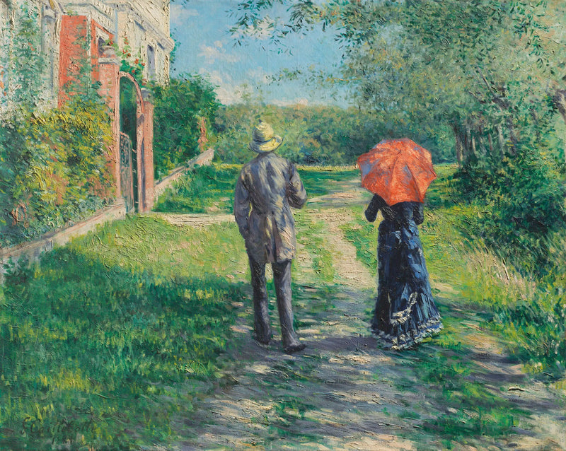 Stoupající cesta - Gustave Caillebotte