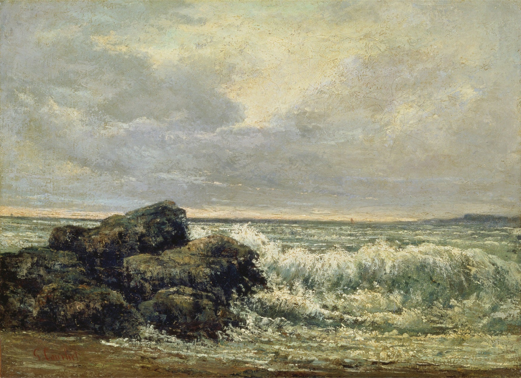 La vague - Gustave Courbet