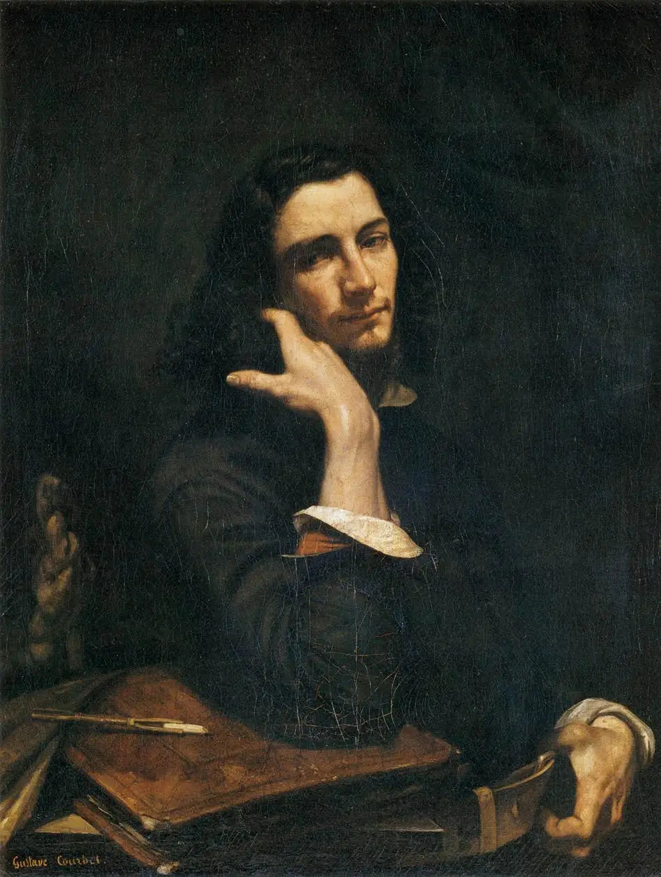 L’Homme à la ceinture de cuir. Portrait de l’artiste - Gustave Courbet - Alpha Reproduction