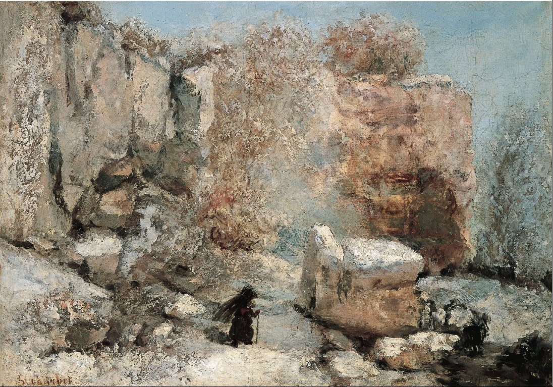 Effet de neige dans une carrière - Gustave Courbet