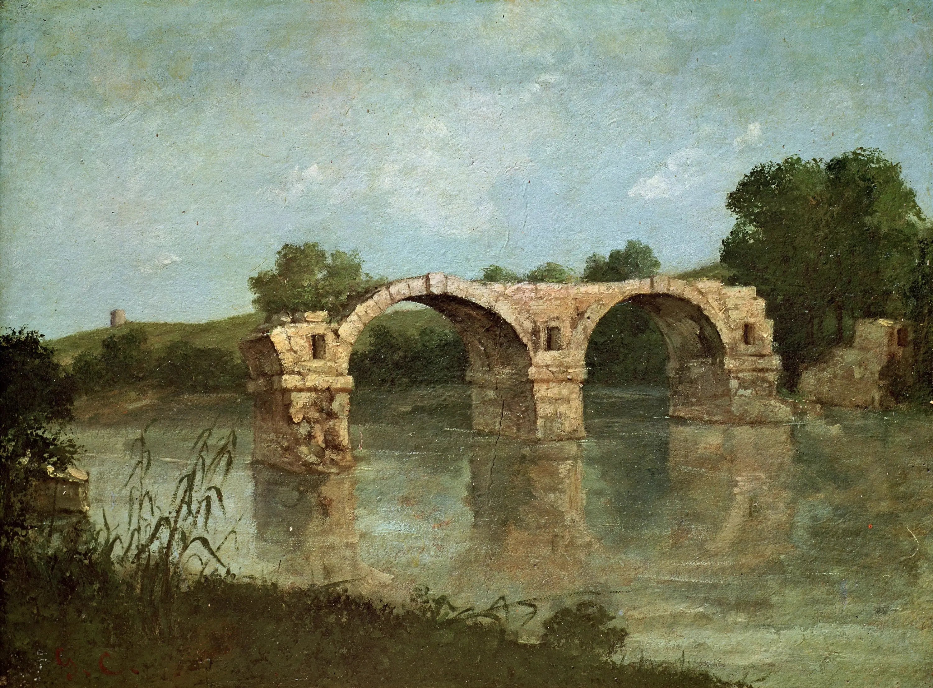 Le pont d’Ambrussum - Gustave Courbet - Alpha Reproduction