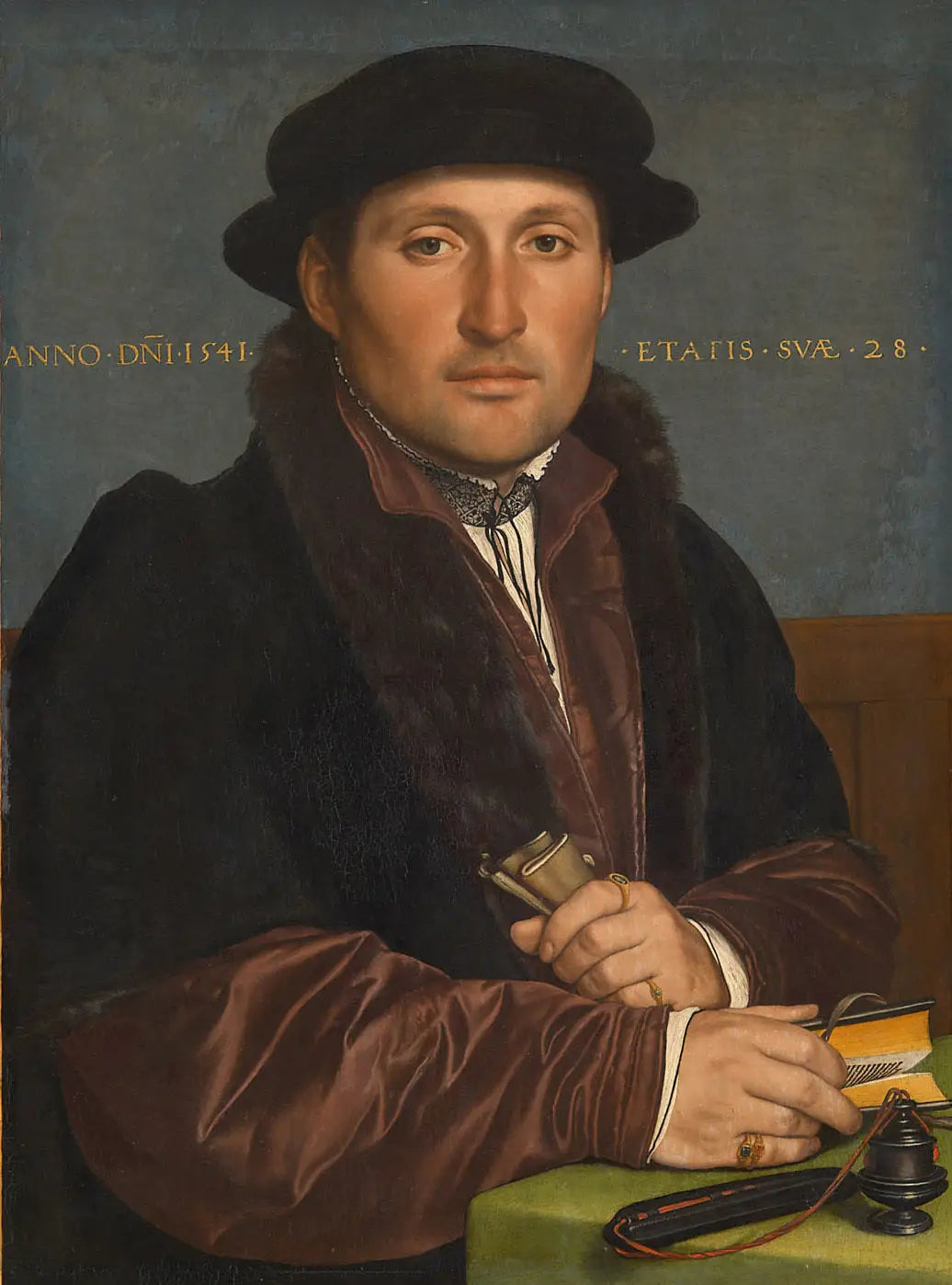 Portrait of a Young Merchant - Hans Holbein le Jeune - Alpha Reproduction