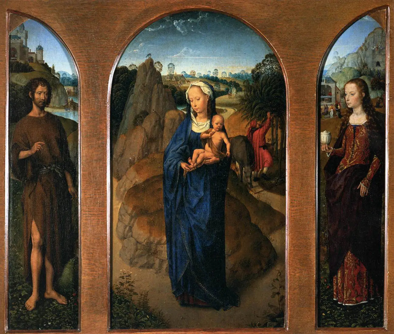 Triptyque avec le repos pendant la fuite en Égypte - Hans Memling - Alpha Reproduction