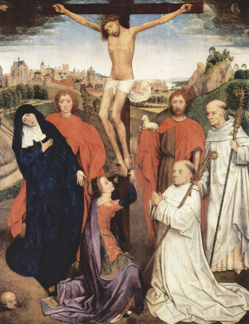 Triptych Jana Crabbe. Střední panel - Hans Memling