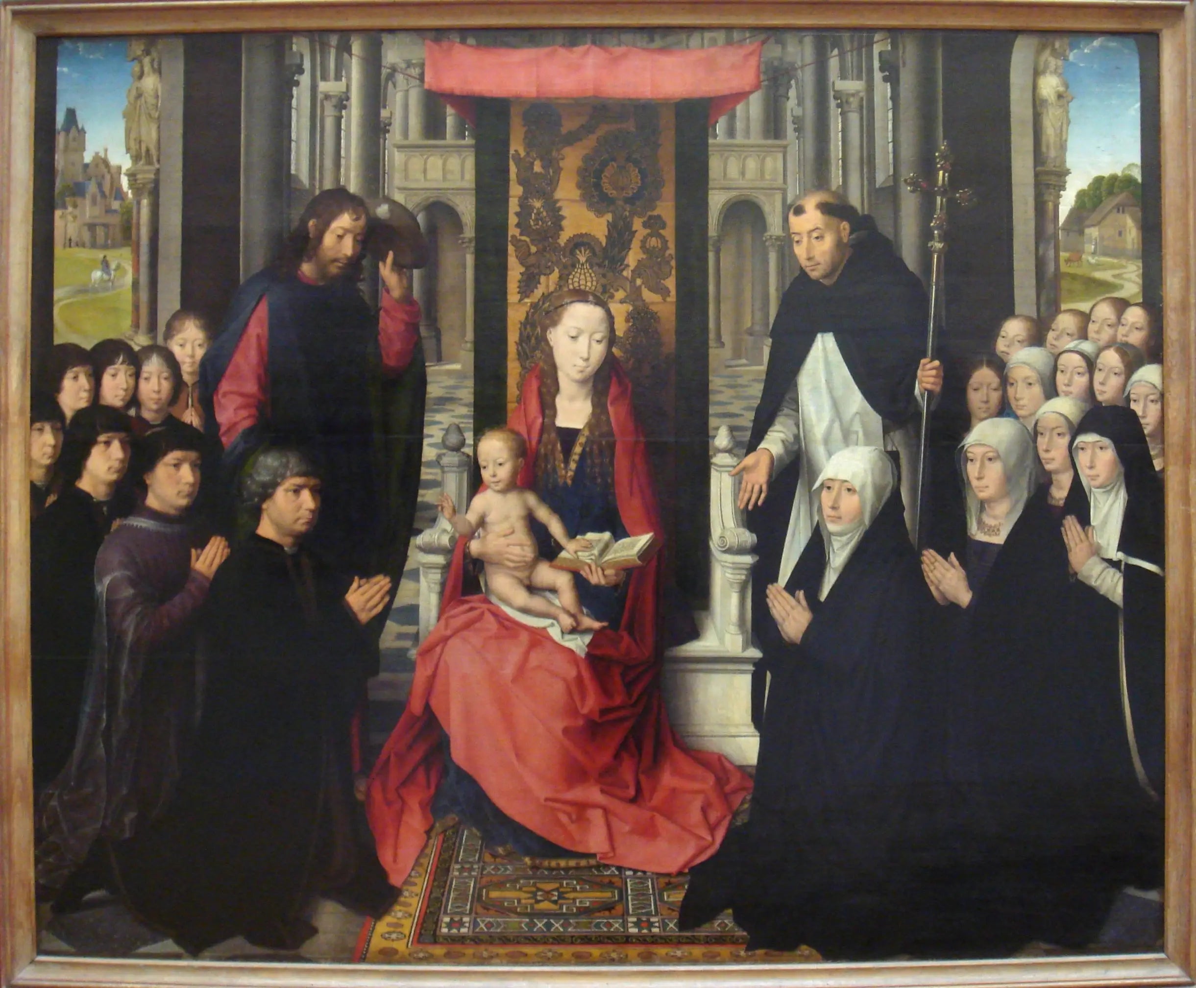 La Vierge à l’Enfant entre saint Jacques et saint Dominique - Hans Memling - Alpha Reproduction