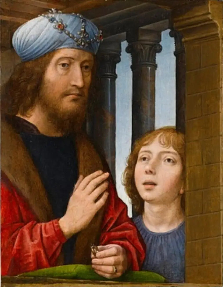 Král David a chlapec - Hans Memling