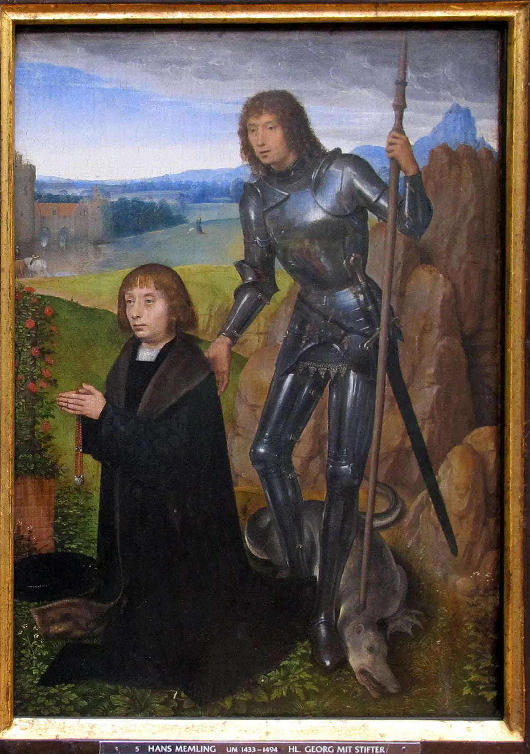 Saint Georges avec donateur. - Hans Memling - Alpha Reproduction