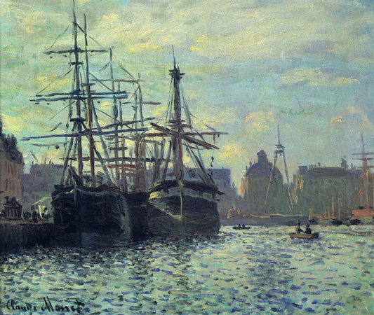🎨 Le Bassin du Commerce, Le Havre – Claude Monet (1874)