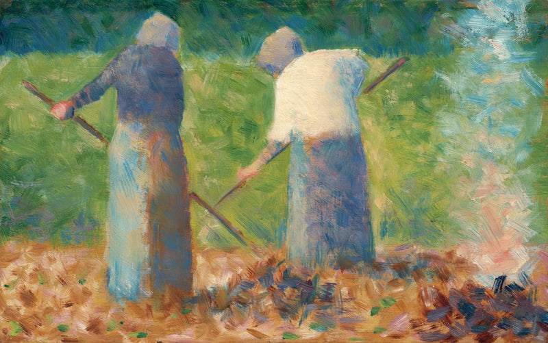 Sklízeči v Montfermeilu - Georges Seurat
