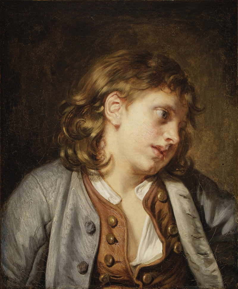 Hlava mladého chlapce - Jean-Baptiste Greuze