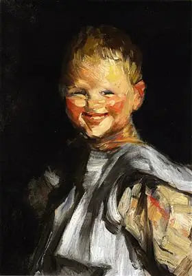 Smějící se dítě - Robert Henri