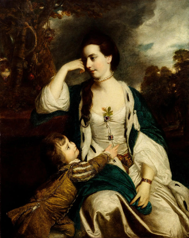 Henrietta Catherine Cholmleyová a její syn - Joshua Reynolds