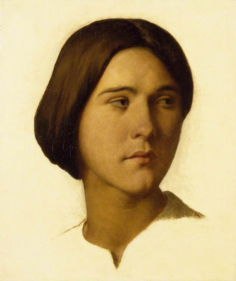 Tête d'une jeune femme - Hippolyte Flandrin