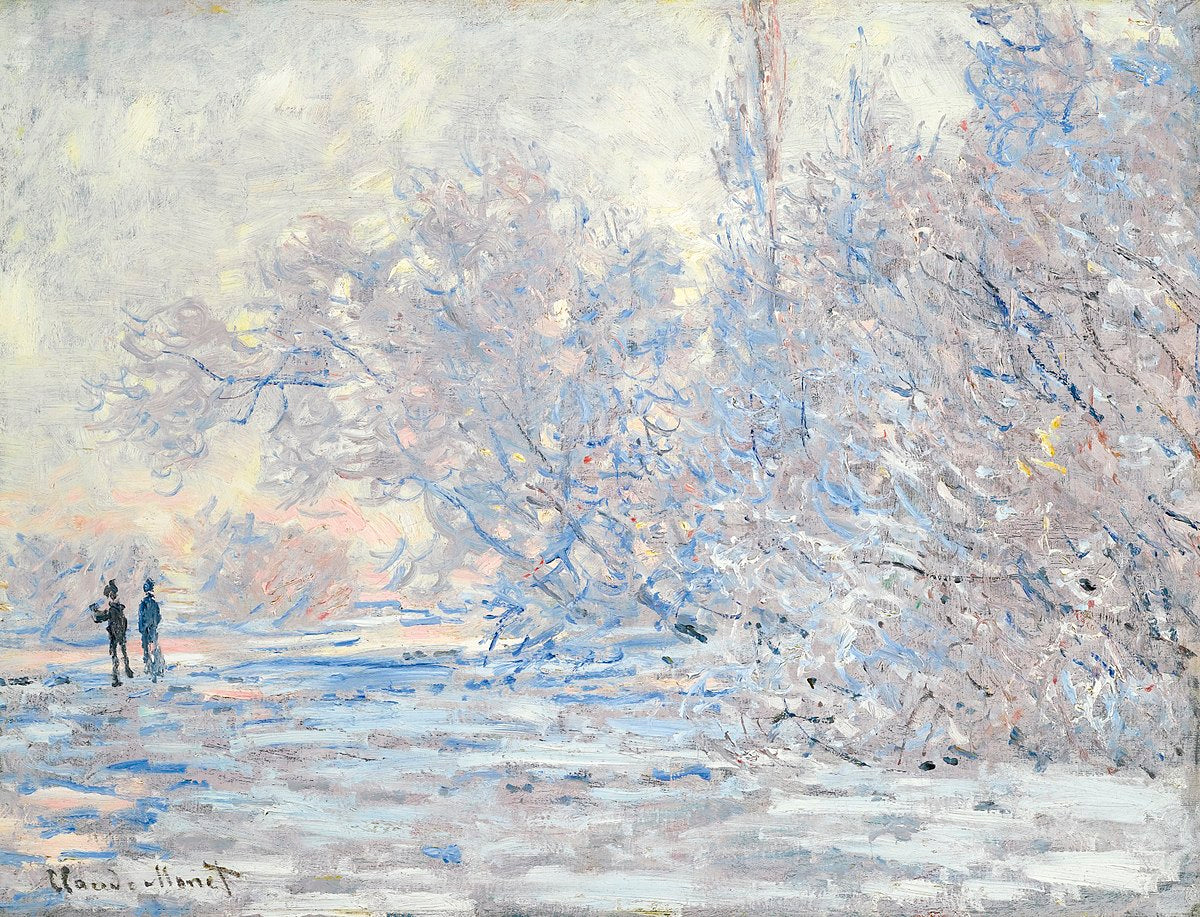 Zima v Giverny - Claude Monet