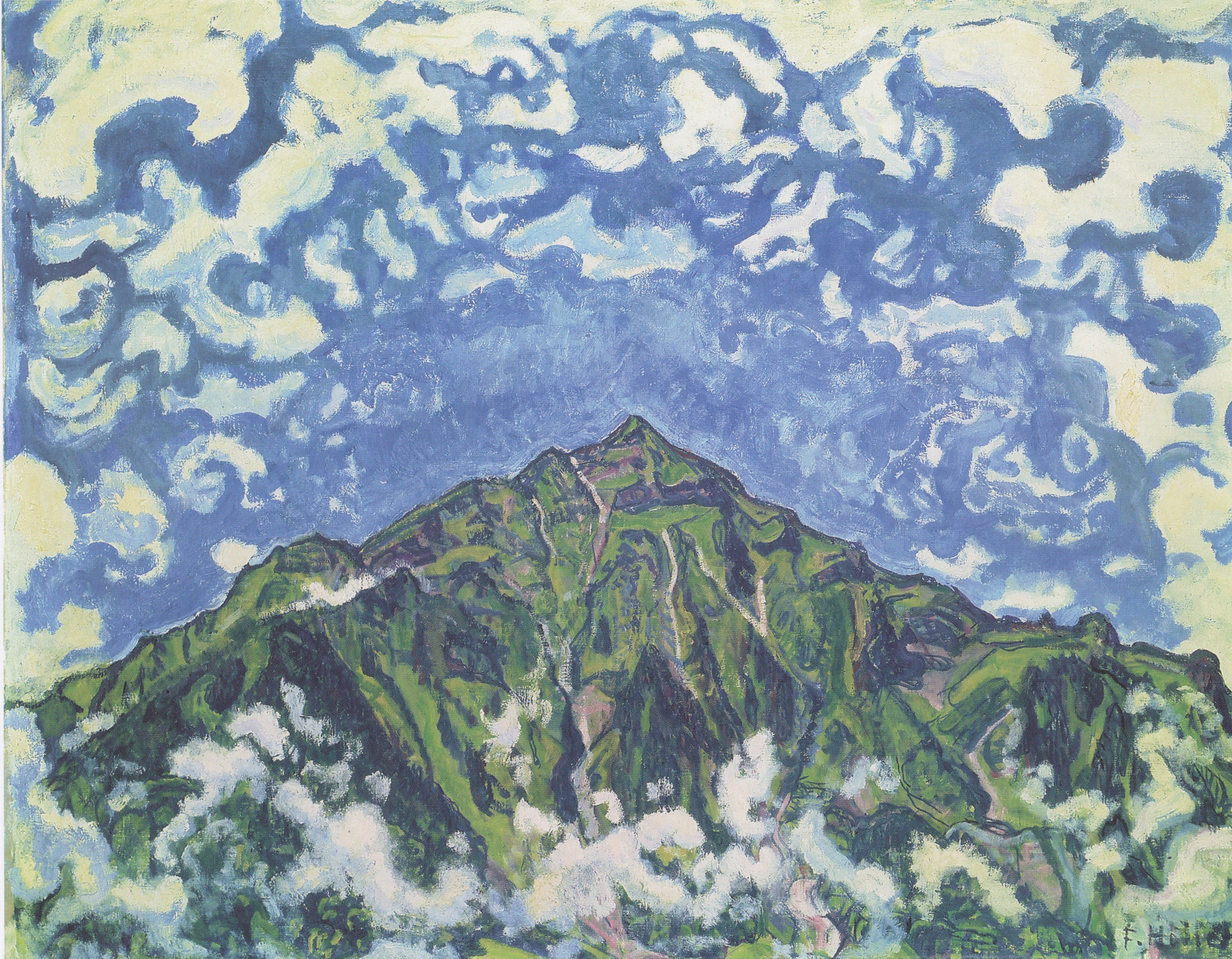 Mont Niesen vu de Heustrich - Ferdinand Hodler