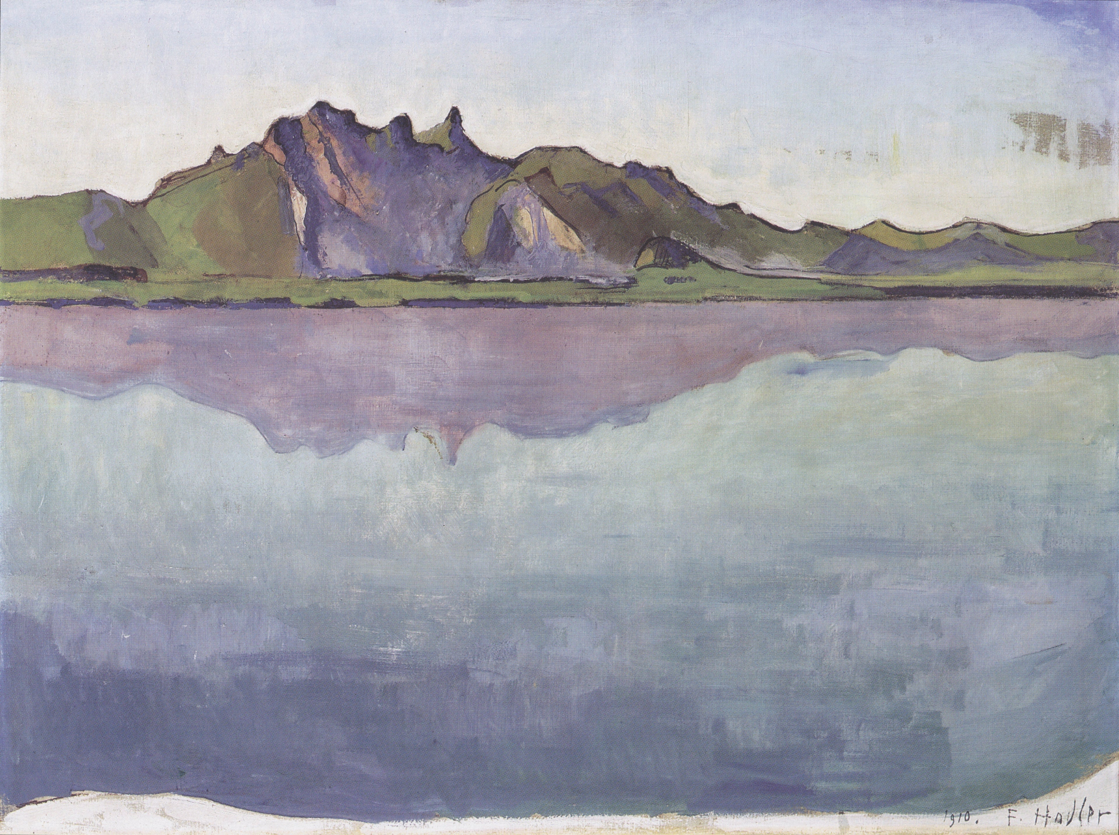 Le lac de Thoune et le Stockhorn - Ferdinand Hodler