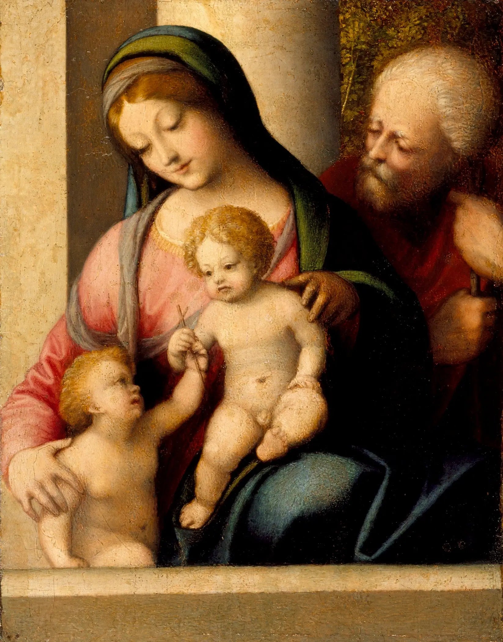 Sainte Famille et saint Jean - Antonio da Correggio - Alpha Reproduction
