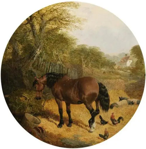 Chevaux porcs et volailles - John Frederick Herring Sr. - Alpha Reproduction