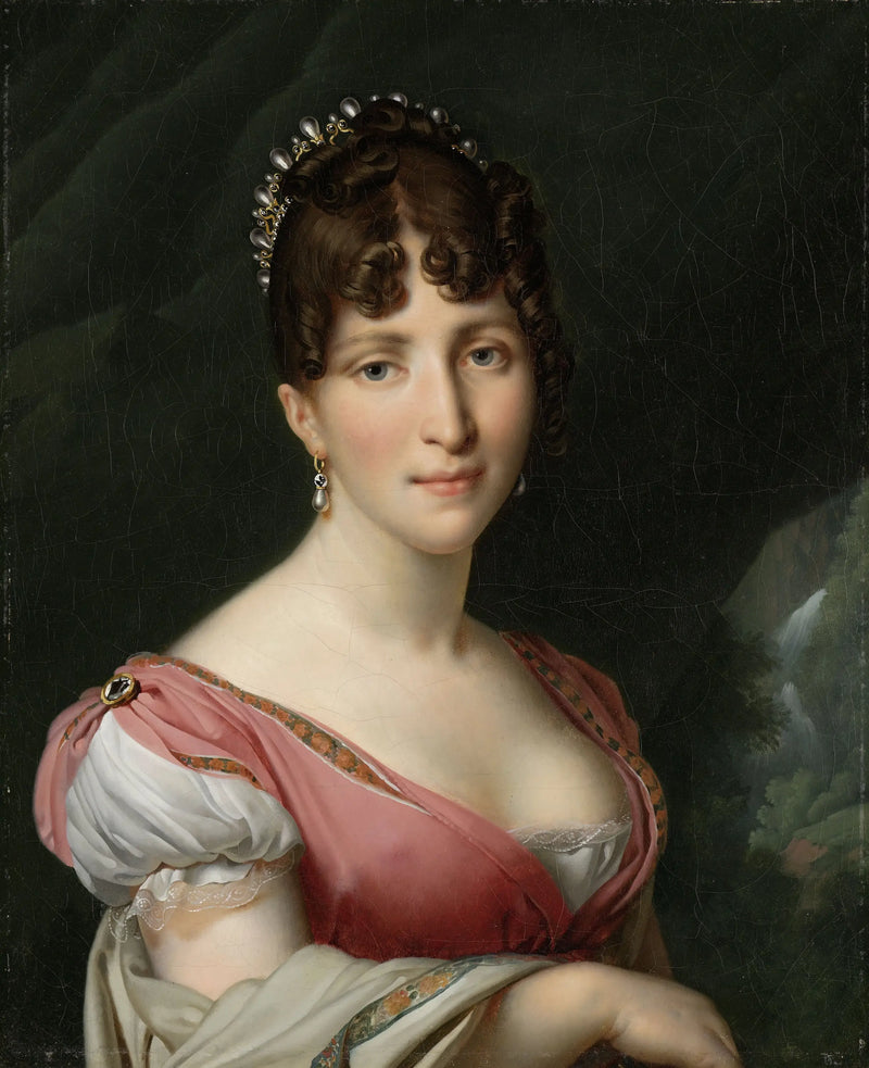 Portrét Hortense de Beauharnais, královny Holandska - Anne-Louis Girodet