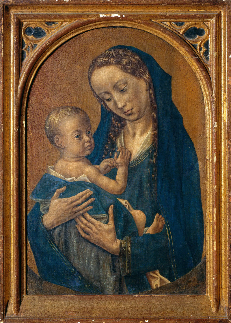 Panna s dítětem na měsíčním srpku - Hugo van der Goes