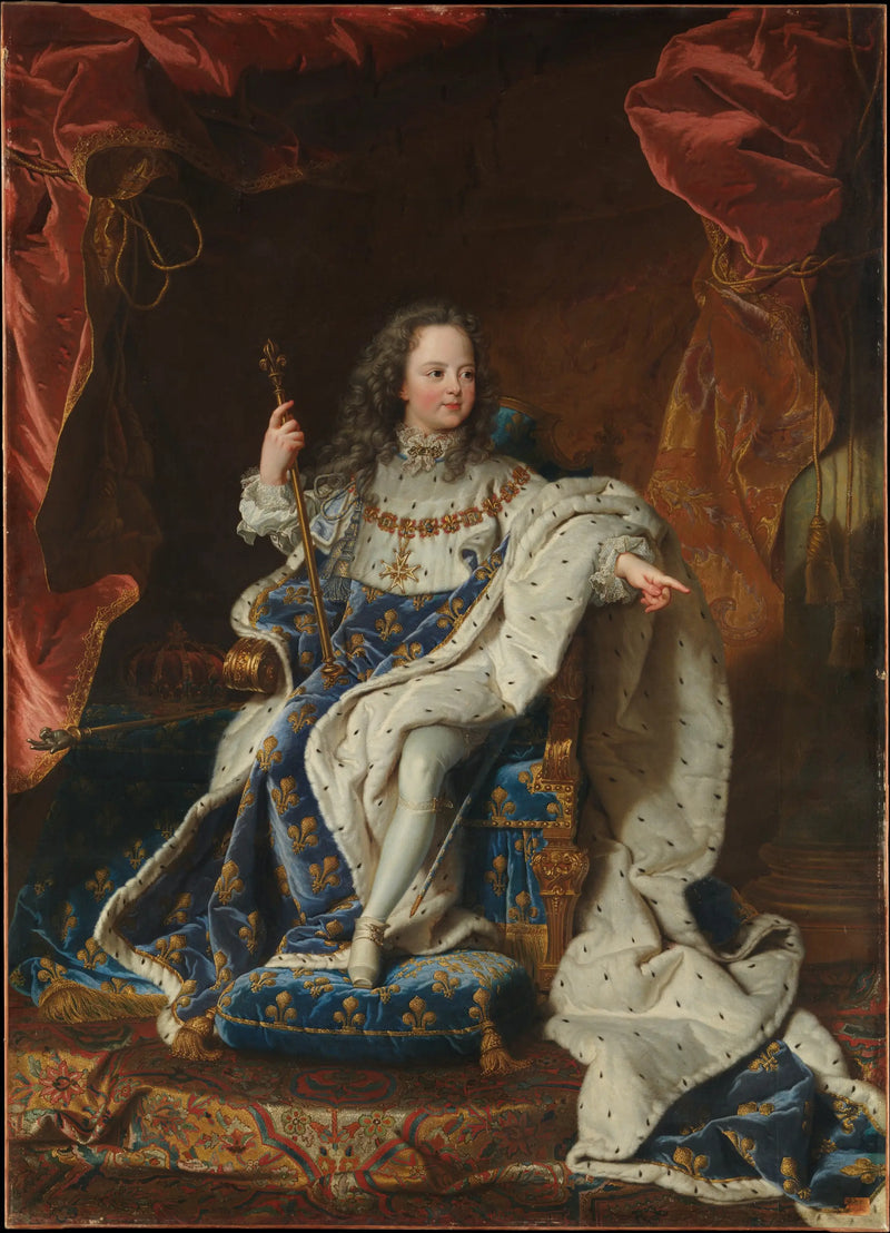 Ludvík XV Francie, dítě - Hyacinthe Rigaud