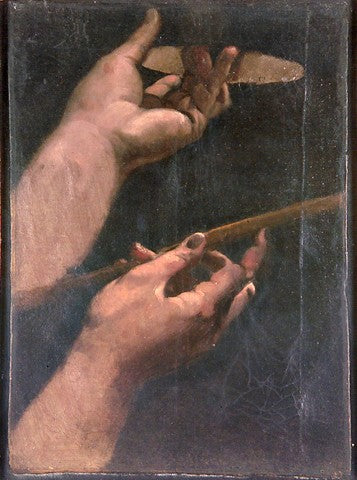 Studie pro obě ruce Ludvíka XIII - Jean-Auguste-Dominique Ingres